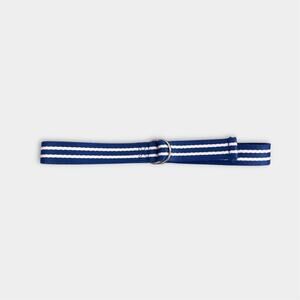 Ralph Lauren Blue and White Striped Canvas Belt 5T